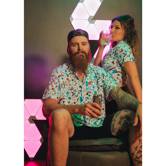 Dixxon Flannel Co Party Button Up Shirts, New Wave, Men's Size 2XL, NWT - Picture 4 of 6